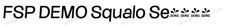 FSP DEMO Squalo Se字体转换 FSP DEMO Squalo Se字体转换